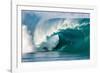 Giant surf at Waimea Bay Shorebreak, North Shore, Oahu, Hawaii-Mark A Johnson-Framed Photographic Print