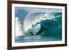 Giant surf at Waimea Bay Shorebreak, North Shore, Oahu, Hawaii-Mark A Johnson-Framed Photographic Print