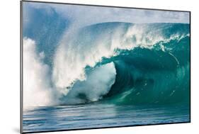 Giant surf at Waimea Bay Shorebreak, North Shore, Oahu, Hawaii-Mark A Johnson-Mounted Photographic Print