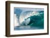 Giant surf at Waimea Bay Shorebreak, North Shore, Oahu, Hawaii-Mark A Johnson-Framed Photographic Print