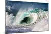 Giant surf at Waimea Bay Shorebreak, North Shore, Oahu, Hawaii-Mark A Johnson-Mounted Photographic Print