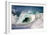 Giant surf at Waimea Bay Shorebreak, North Shore, Oahu, Hawaii-Mark A Johnson-Framed Photographic Print