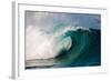 Giant surf at Waimea Bay Shorebreak, North Shore, Oahu, Hawaii-Mark A Johnson-Framed Photographic Print