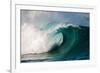 Giant surf at Waimea Bay Shorebreak, North Shore, Oahu, Hawaii-Mark A Johnson-Framed Photographic Print