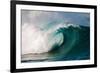 Giant surf at Waimea Bay Shorebreak, North Shore, Oahu, Hawaii-Mark A Johnson-Framed Photographic Print