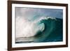 Giant surf at Waimea Bay Shorebreak, North Shore, Oahu, Hawaii-Mark A Johnson-Framed Photographic Print