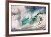 Giant surf at Waimea Bay Shorebreak, North Shore, Oahu, Hawaii-Mark A Johnson-Framed Photographic Print