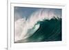 Giant surf at Waimea Bay Shorebreak, North Shore, Oahu, Hawaii-Mark A Johnson-Framed Photographic Print