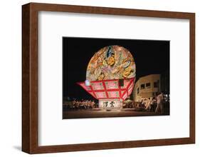 Giant taiko drum, Nebuta festival floats, Hirosaki, Aomori prefecture, Tohoku, Honshu, Japan-Christian Kober-Framed Photographic Print