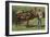 Giant Trout Strapped on Horse-null-Framed Art Print