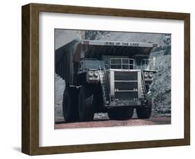 Giant Truck Hauling Coal in the Black Thunder Opencast Coal Mine, Powder River Basin, Wyoming, USA-Waltham Tony-Framed Photographic Print