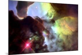 Giant Twisters in the Lagoon Nebula Space-null-Mounted Photo