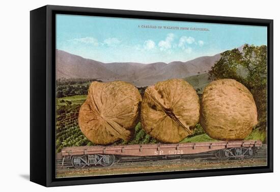 Giant Walnuts on Flatbed-null-Framed Stretched Canvas