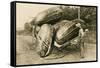 Giant Watermelons on Wagon-null-Framed Stretched Canvas