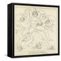 Giants and Titans-John Flaxman-Framed Stretched Canvas