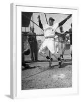 Giants Baseball Player Willie Mays Playing Pepper at Phoenix Training Camp-Loomis Dean-Framed Premium Photographic Print