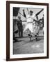 Giants Baseball Player Willie Mays Playing Pepper at Phoenix Training Camp-Loomis Dean-Framed Premium Photographic Print