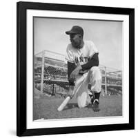 Giants Baseball Player Willy Mayes Playing Pepper at Phoenix Training Camp-Loomis Dean-Framed Premium Photographic Print