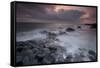 Giants Causeway at Dusk, County Antrim, Northern Ireland, UK, June 2010. Looking Out to Sea-Peter Cairns-Framed Stretched Canvas