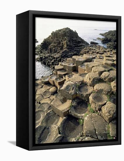 Giants Causeway, Unesco World Heritage Site, County Antrim, Ulster, Northern Ireland-G Richardson-Framed Stretched Canvas