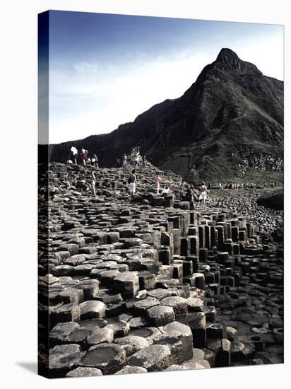 Giants Causeway-Charles Bowman-Stretched Canvas