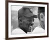 Giants Player, Willie Mays, Joking with Fellow Players During Warm-Up-null-Framed Premium Photographic Print