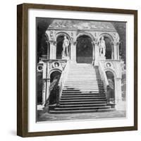 Giants' Staircase, Doge's Palace, Venice, Italy, Late 19th or Early 20th Century-null-Framed Giclee Print