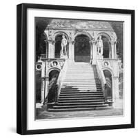 Giants' Staircase, Doge's Palace, Venice, Italy, Late 19th or Early 20th Century-null-Framed Giclee Print