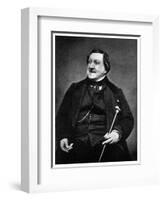 Giaochino Rossini, Italian Composer, 19th Century-Etienne Carjat-Framed Giclee Print