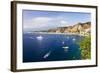 Giardini Naxos Bay, Boats in the Harbor at Taormina, Sicily, Italy, Mediterranean, Europe-Matthew Williams-Ellis-Framed Photographic Print