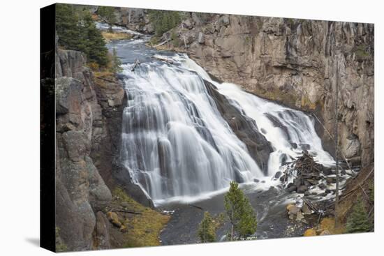 Gibbon Falls at Yellowstone National Park, Wyoming-Richard & Susan Day-Stretched Canvas