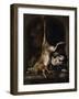 Gibier et ustensiles de chasse disposés sur le rebord d'une fenêtre-Jan Baptist Weenix-Framed Giclee Print