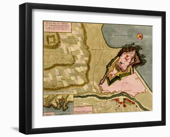 Gibraltar - 1700-Anna Beeck-Framed Art Print