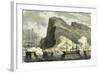 Gibraltar 1864 Arrival of the S.M. Maximilien Gibraltar-null-Framed Giclee Print