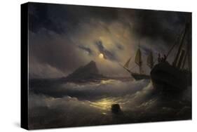 Gibraltar by Night, 1844-Ivan Konstantinovich Aivazovsky-Stretched Canvas