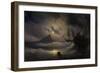 Gibraltar by Night, 1844-Ivan Konstantinovich Aivazovsky-Framed Giclee Print