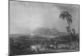 Gibraltar, From Algeziras, 1840-Joseph Clayton Bentley-Mounted Giclee Print