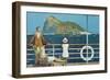 Gibraltar, from the Series 'The Empire's Highway to India', 1928-Charles Pears-Framed Giclee Print