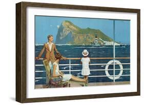 Gibraltar, from the Series 'The Empire's Highway to India', 1928-Charles Pears-Framed Giclee Print