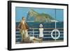 Gibraltar, from the Series 'The Empire's Highway to India', 1928-Charles Pears-Framed Giclee Print