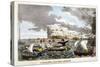 Gibraltar: Newcome in Disgrace Plate from 'The Adventures of Johnny Newcome in the Navy' by John Mi-null-Stretched Canvas