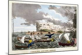 Gibraltar: Newcome in Disgrace Plate from 'The Adventures of Johnny Newcome in the Navy' by John Mi-null-Mounted Giclee Print