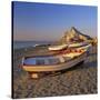 Gibraltar Viewed Along Beach, La Linea, Andalucia, Spain, Mediterranean, Europe-Stuart Black-Stretched Canvas