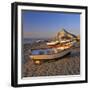 Gibraltar Viewed Along Beach, La Linea, Andalucia, Spain, Mediterranean, Europe-Stuart Black-Framed Photographic Print