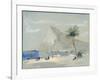 Gibraltar (W/C on Paper)-Hercules Brabazon Brabazon-Framed Giclee Print