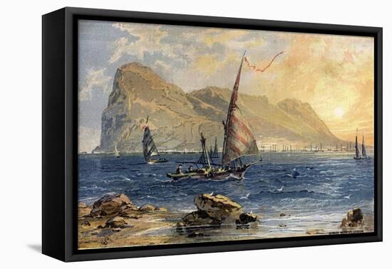 Gibraltar-Edward Whymper-Framed Stretched Canvas