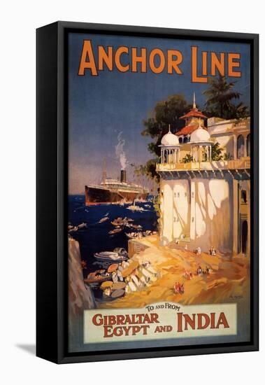 Gibralter and India I-null-Framed Stretched Canvas