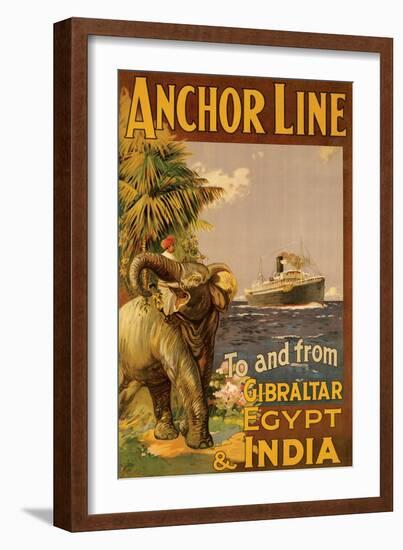 Gibralter and India II-null-Framed Art Print