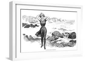 Gibson: Bather, 1902-Charles Dana Gibson-Framed Giclee Print