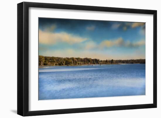 Gibson County Lake in Fall-Jai Johnson-Framed Giclee Print